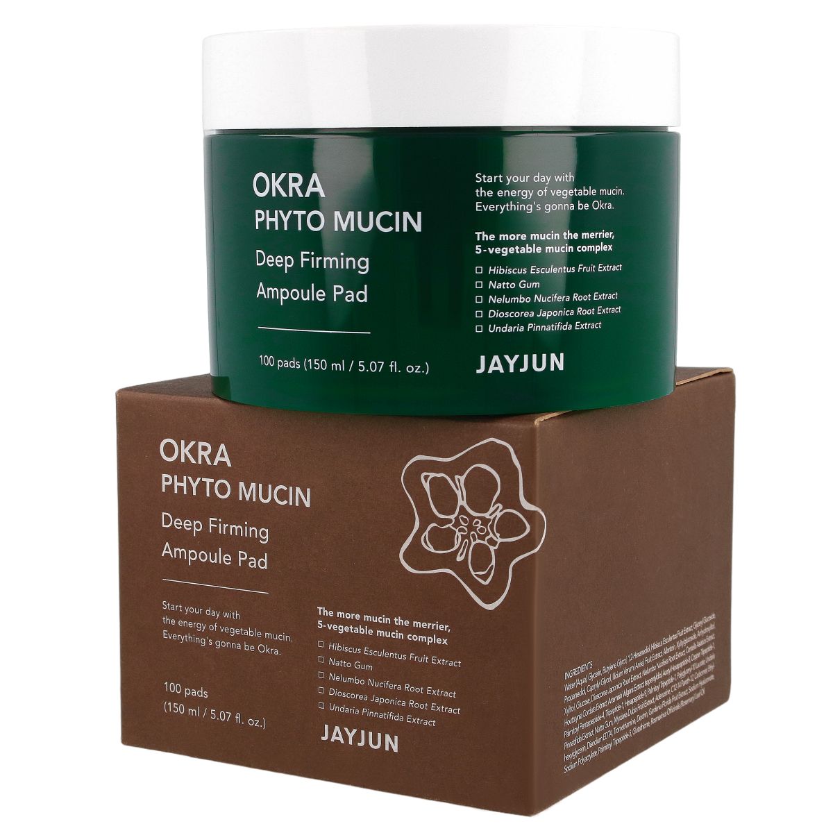Jayjun Okra Phyto Mucin ampułka do twarzy w formie płatków, 100 szt./1 opak.