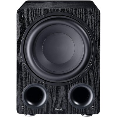 Subwoofer MAGNAT Alpha RS 12 Czarny, Aktywny, 120W, 12" Przetwornik na froncie, Typ Bass Reflex z portami AirFlex, Obudowa MDF