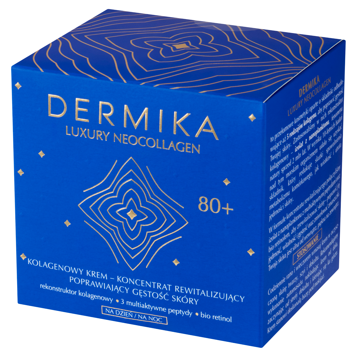 Dermika Luxury Neocollagen kolagenowy krem-koncentrat rewitalizujący do twarzy 80+ na dzień i noc, 50 ml