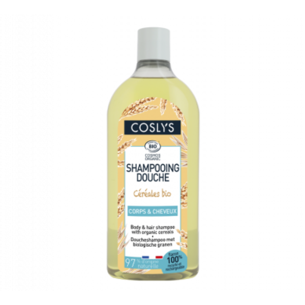 Coslys energetyzujący szampon i żel pod prysznic 2w1 ze zbożami, 750 ml