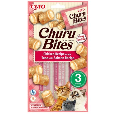 Przysmak dla kota INABA Cat Churu Bites Kurczak z tuńczykiem (3 x 10 g)