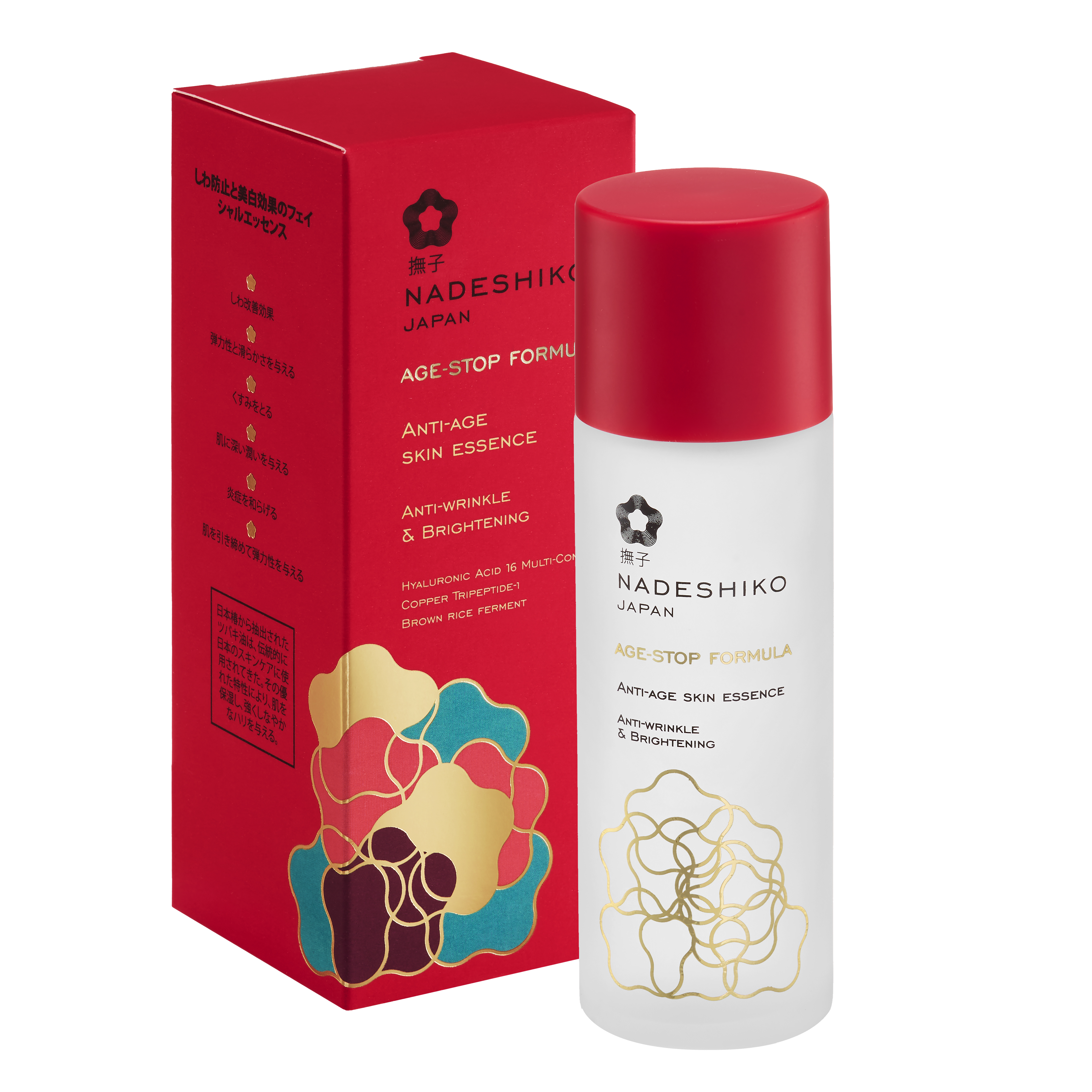 Nadeshiko Age-Stop Formula przeciwzmarszczkowo-rozświetlająca esencja do twarzy, 100 ml