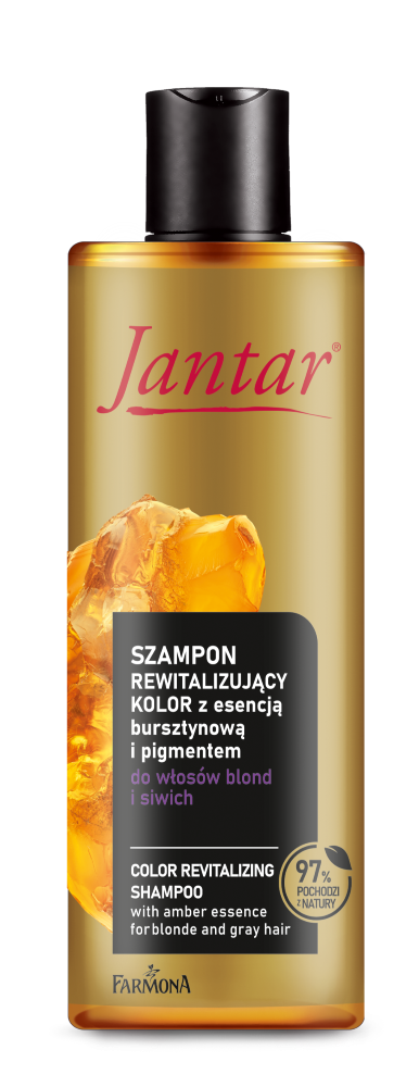 Jantar Bursztynowa Rewitalizacja Koloru rewitalizujący szampon do włosów blond i siwych, 300 ml