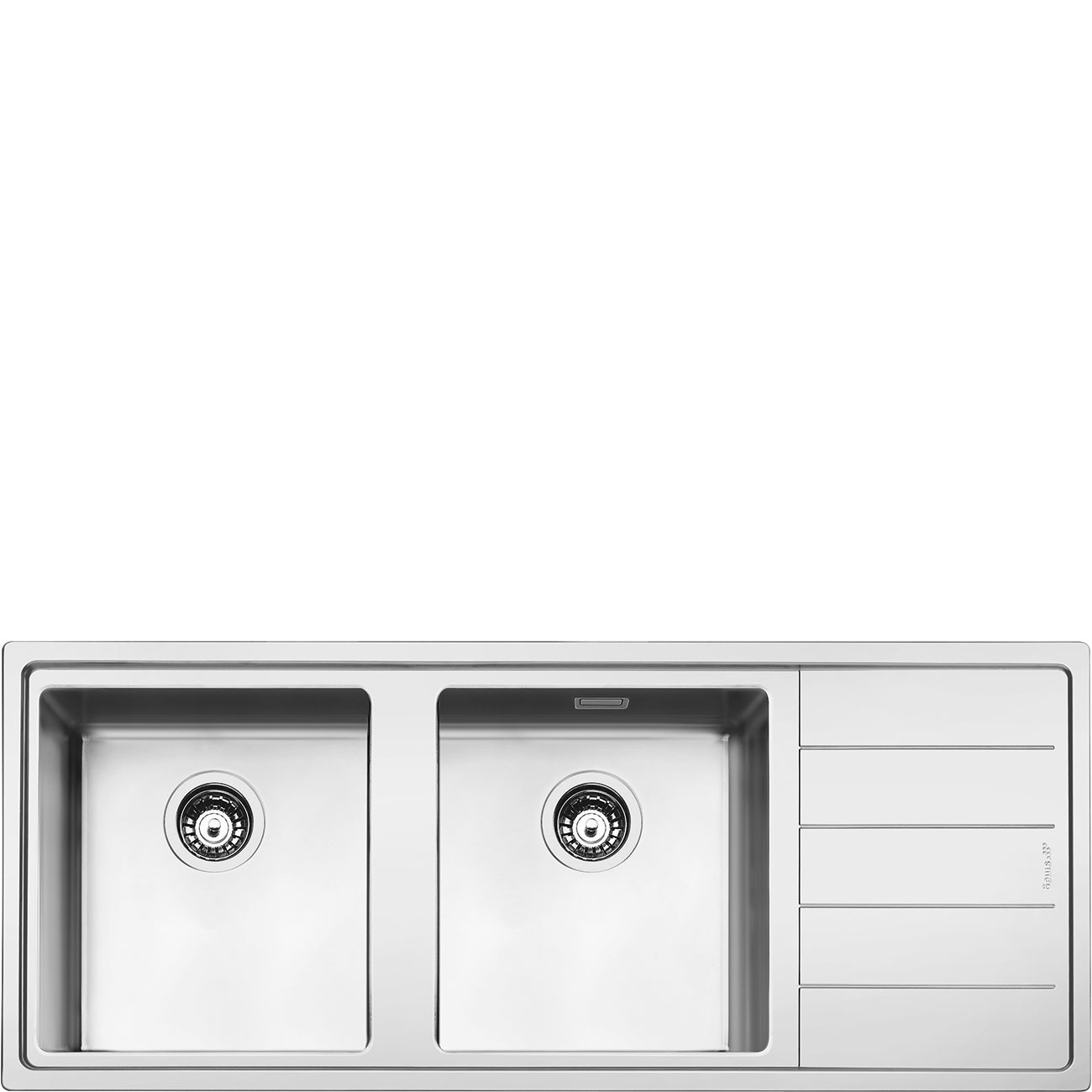 Smeg - Zlewozmywak wpuszczany w blat LFT116D Universale Stal nierdzewna