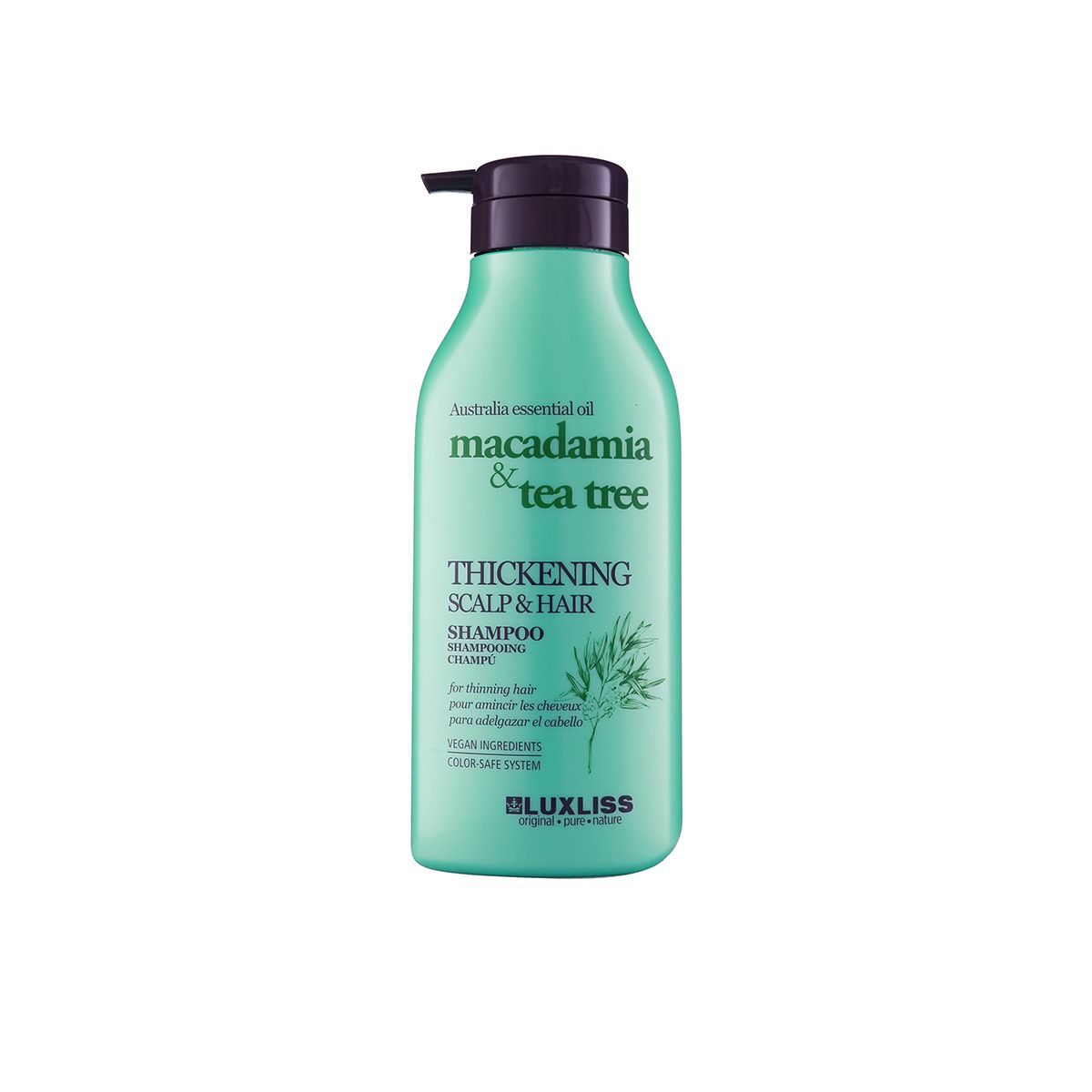 Luxliss Macadamia&Tea Tree szampon do włosów, 500 ml