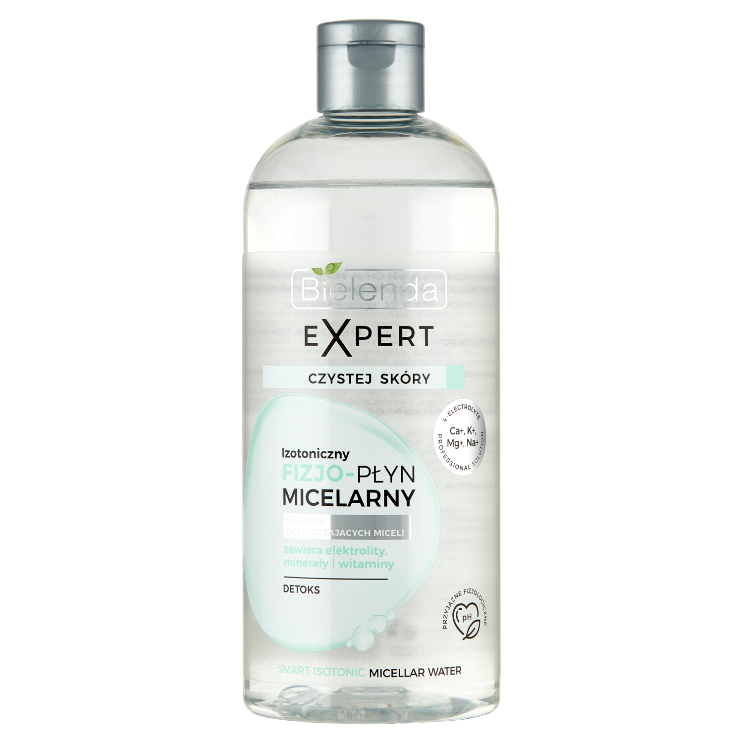 Bielenda Expert Czystej Skóry detoksykujący płyn micelarny do demakijażu twarzy, 400 ml