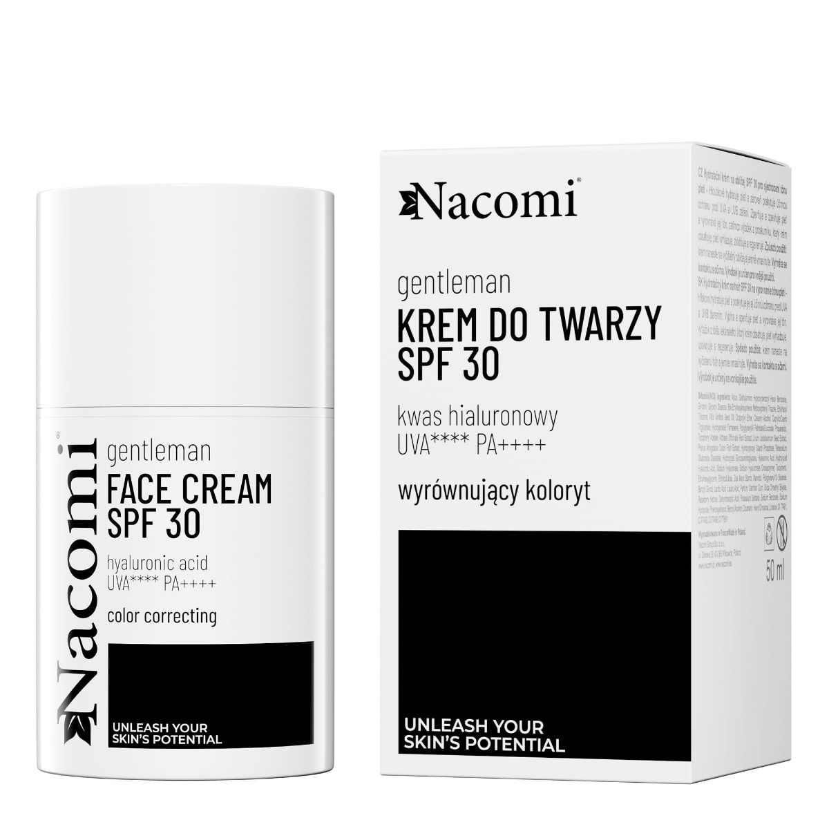 Nacomi Gentleman matujący krem do skóry trądzikowej z kwasem salicylowym niacynamidem i ekstraktem z sosny nordyckiej, 50 ml
