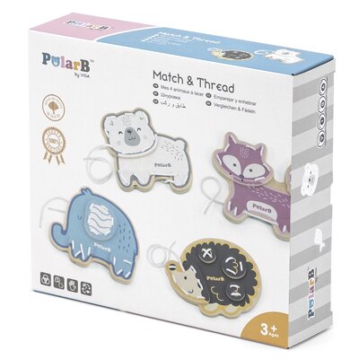 Przeplatanka edukacyjna VIGA PolarB Zwierzątka 44044