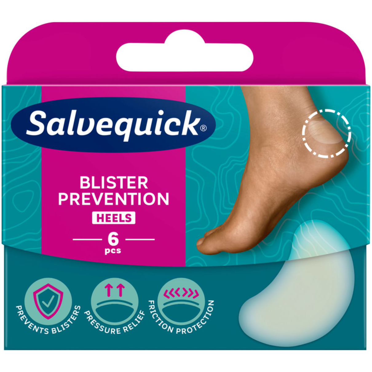 Salvequick Foot Care plastry, 6 szt./1 opak.