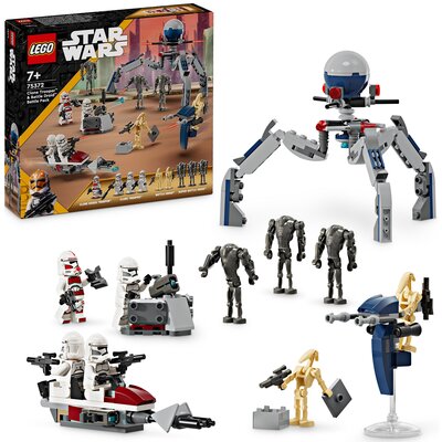 LEGO 75372 Star Wars Zestaw bitewny z żołnierzem armii klonów i droidem bojowym