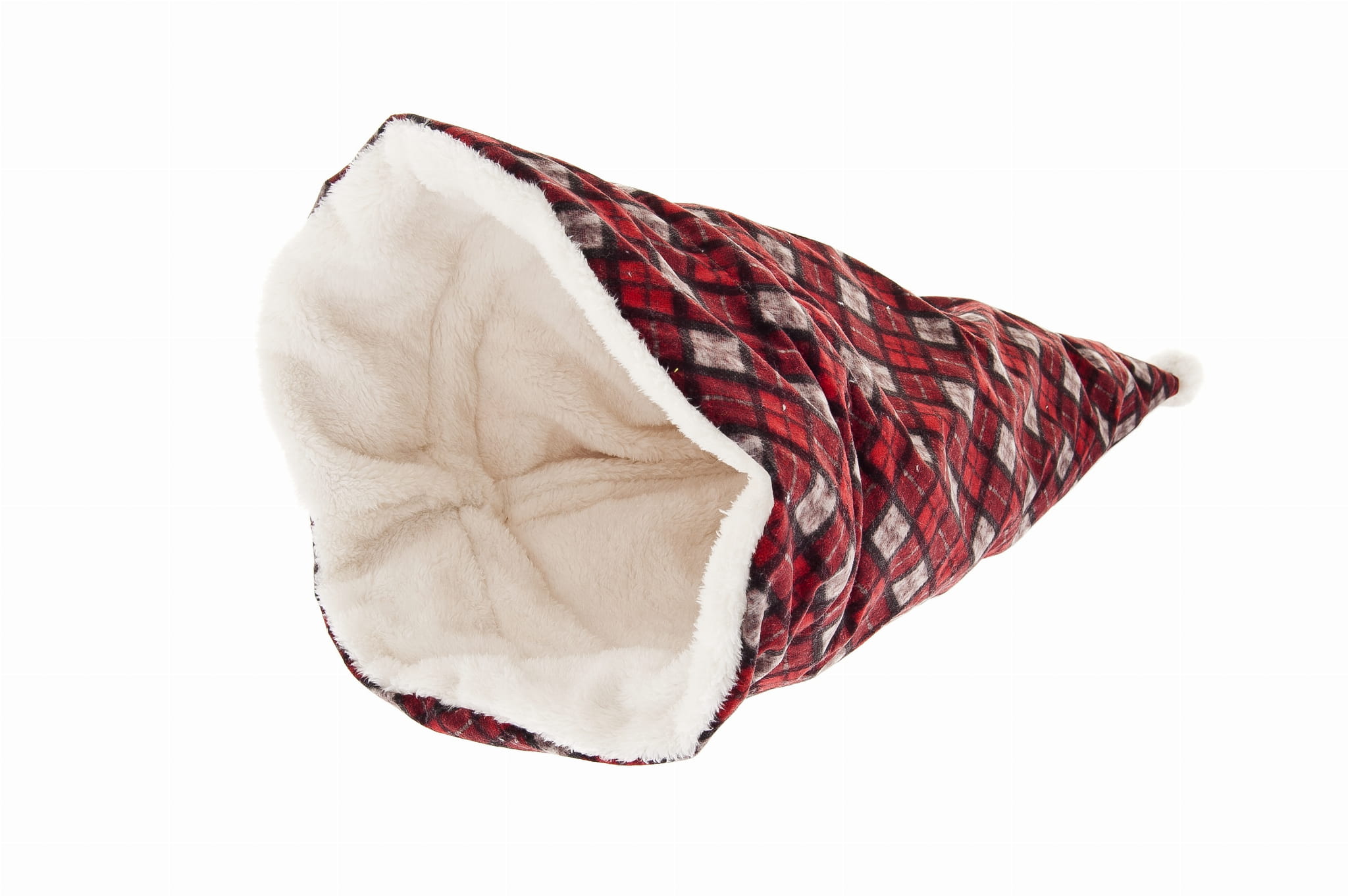 Ferribiella Legowisko dla psa i kota czapka Mikołaja