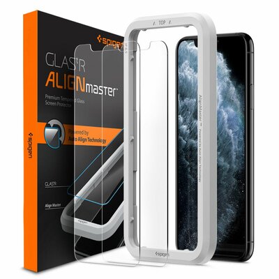 Szkło hartowane SPIGEN Alm Glas.Tr Slim do Apple iPhone 11/XR (2 szt.)