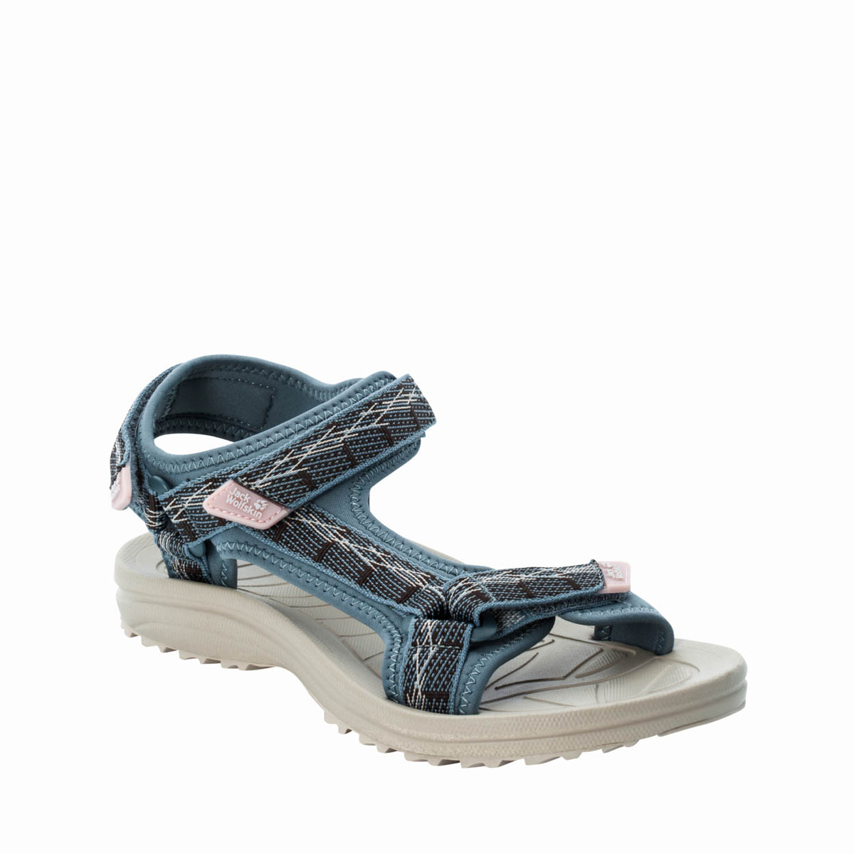 Sandały damskie Jack Wolfskin WAVE BREAKER W bluish grey / rose - 42