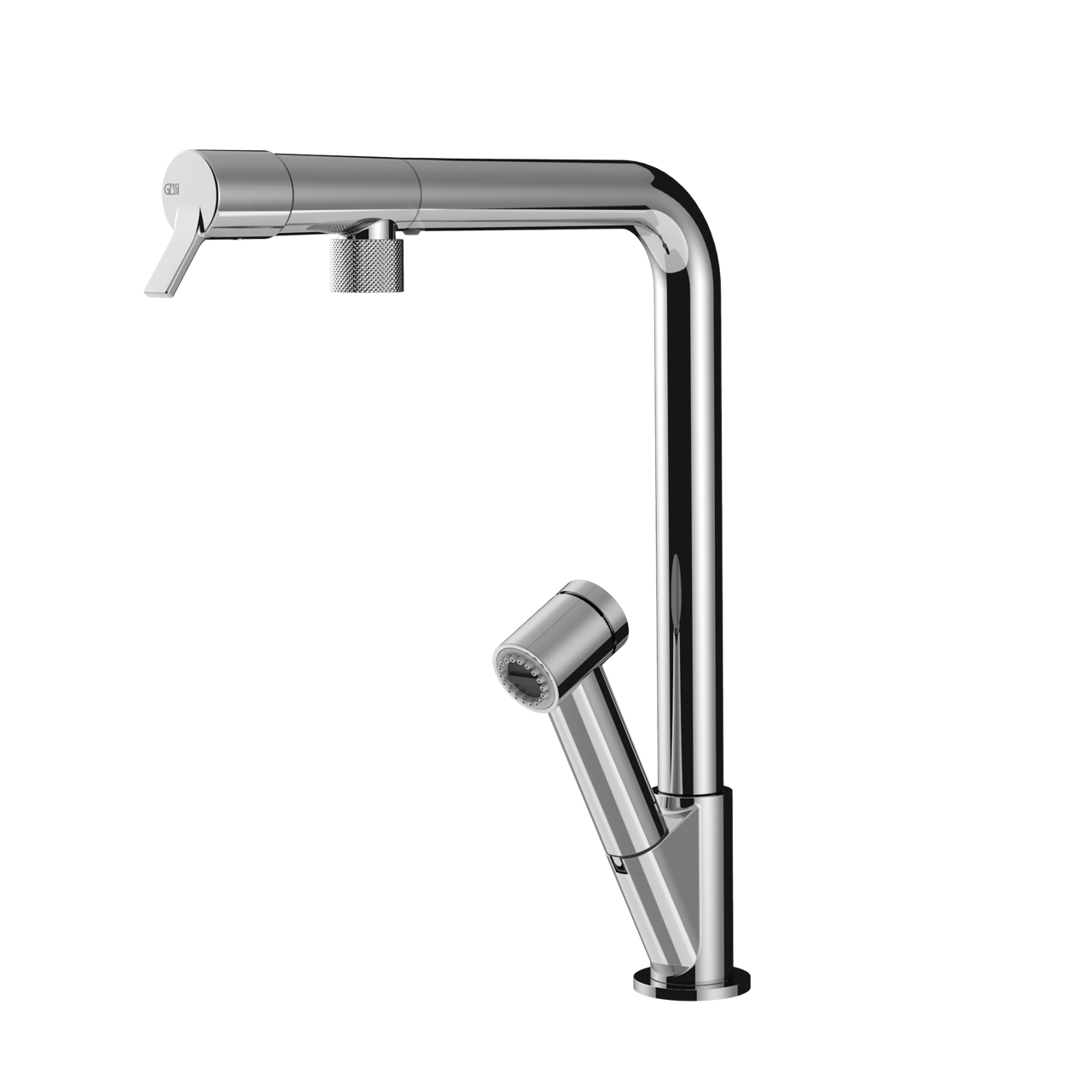 Gessi - Bateria kuchenna Fisso wyciągana wylewka Chrom