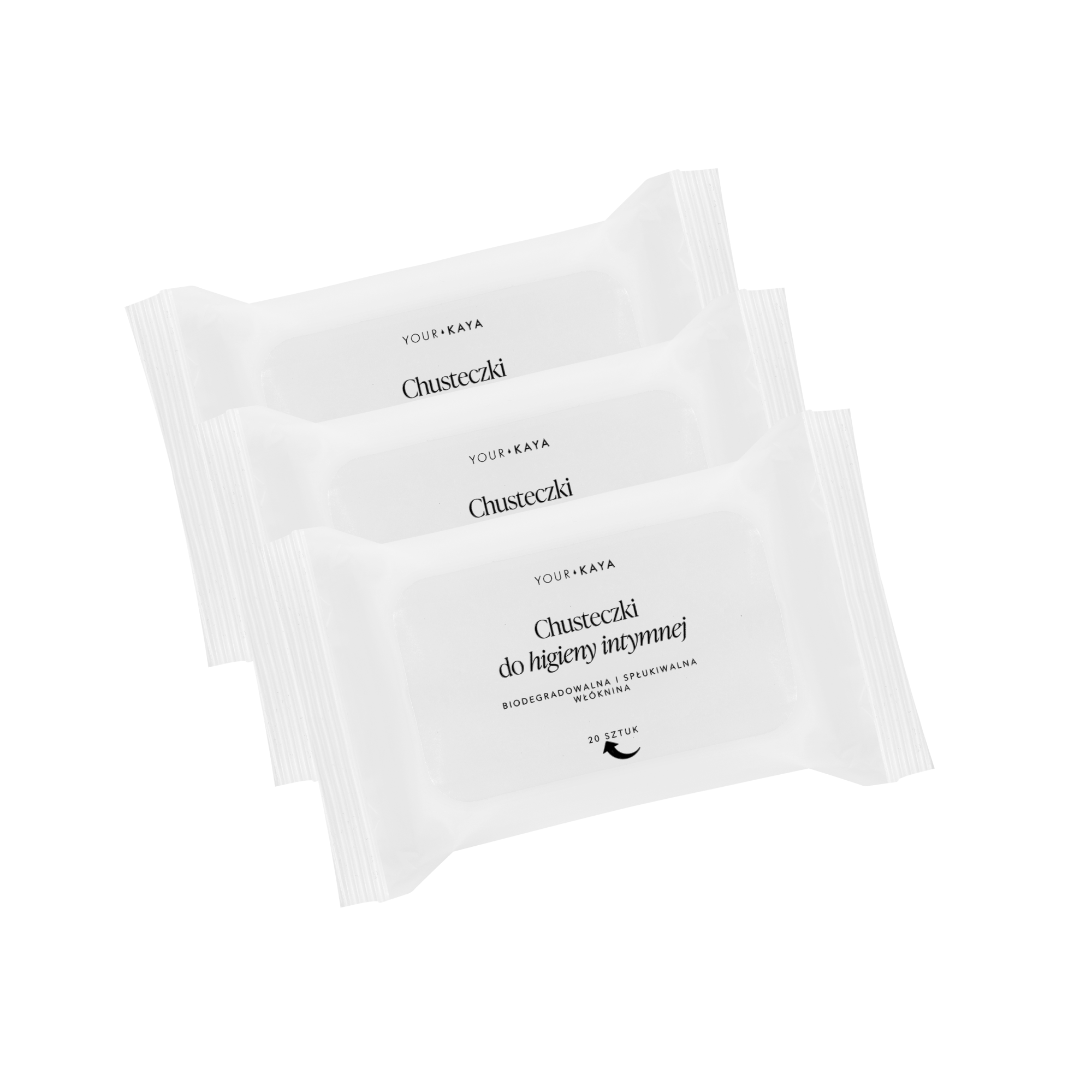 Your Kaya zestaw: chusteczki do higieny intymnej, 3x20 szt.