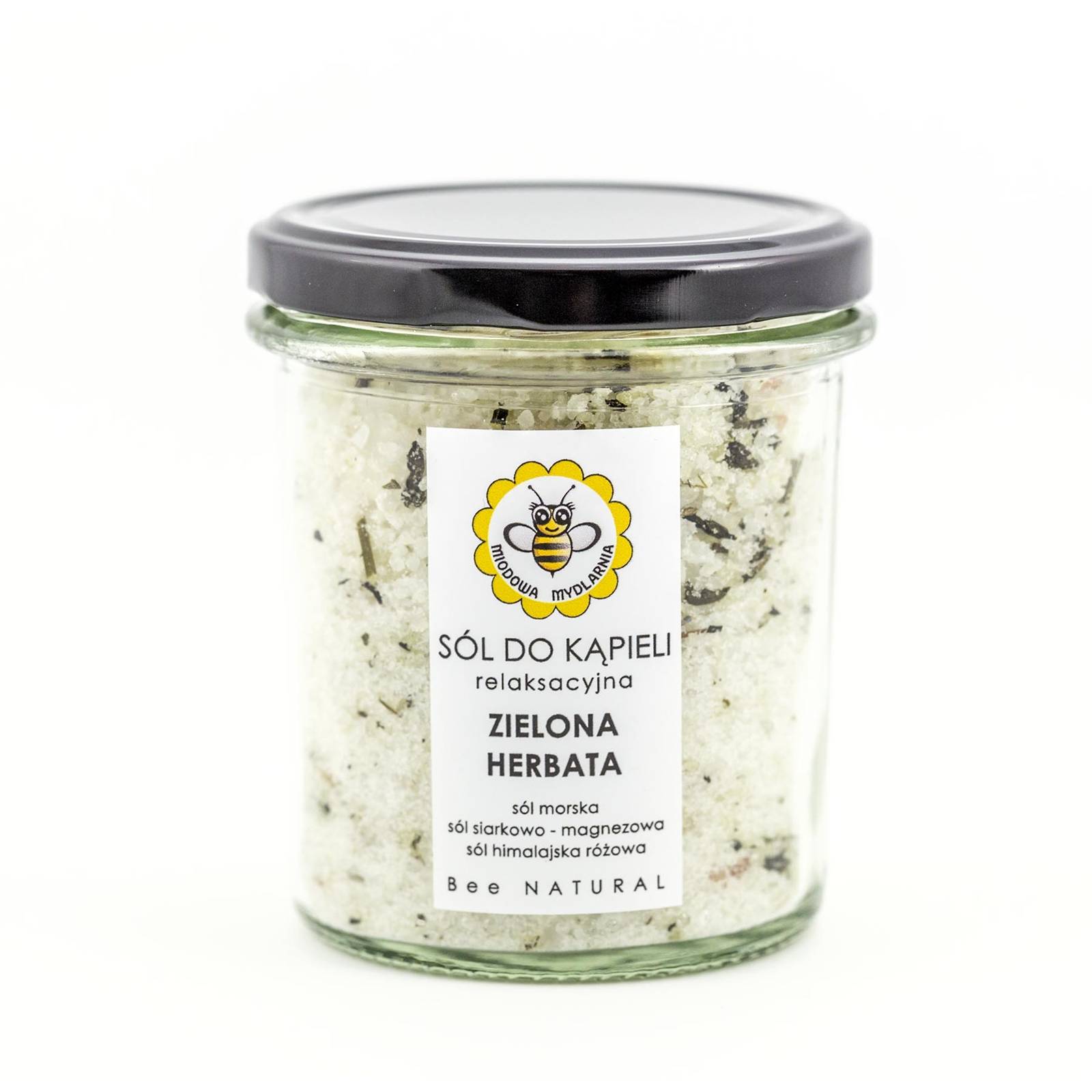 Miodowa Mydlarnia sól do kąpieli zielona herbata, 350 g