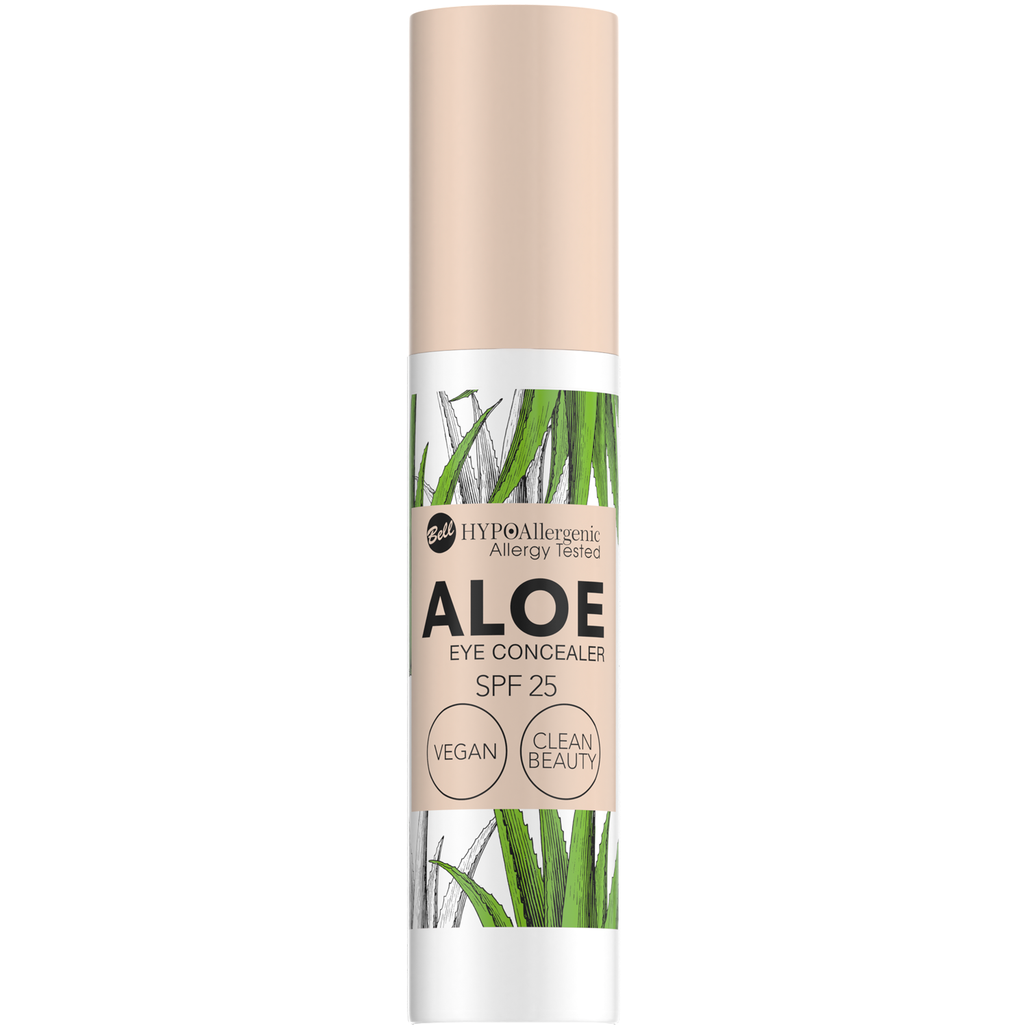 Bell HYPOAllergenic Aloe korektor pod oczy 02 SPF25, 4,8 g