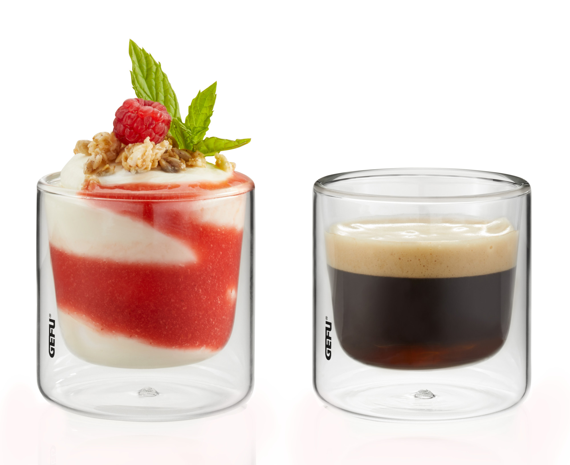 GEFU - Zestaw 2 szklanek MIRA 80 ml