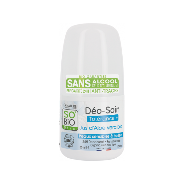 SO'BiO etic organiczny dezodorant do skóry wrażliwej z aloesem, 50 ml