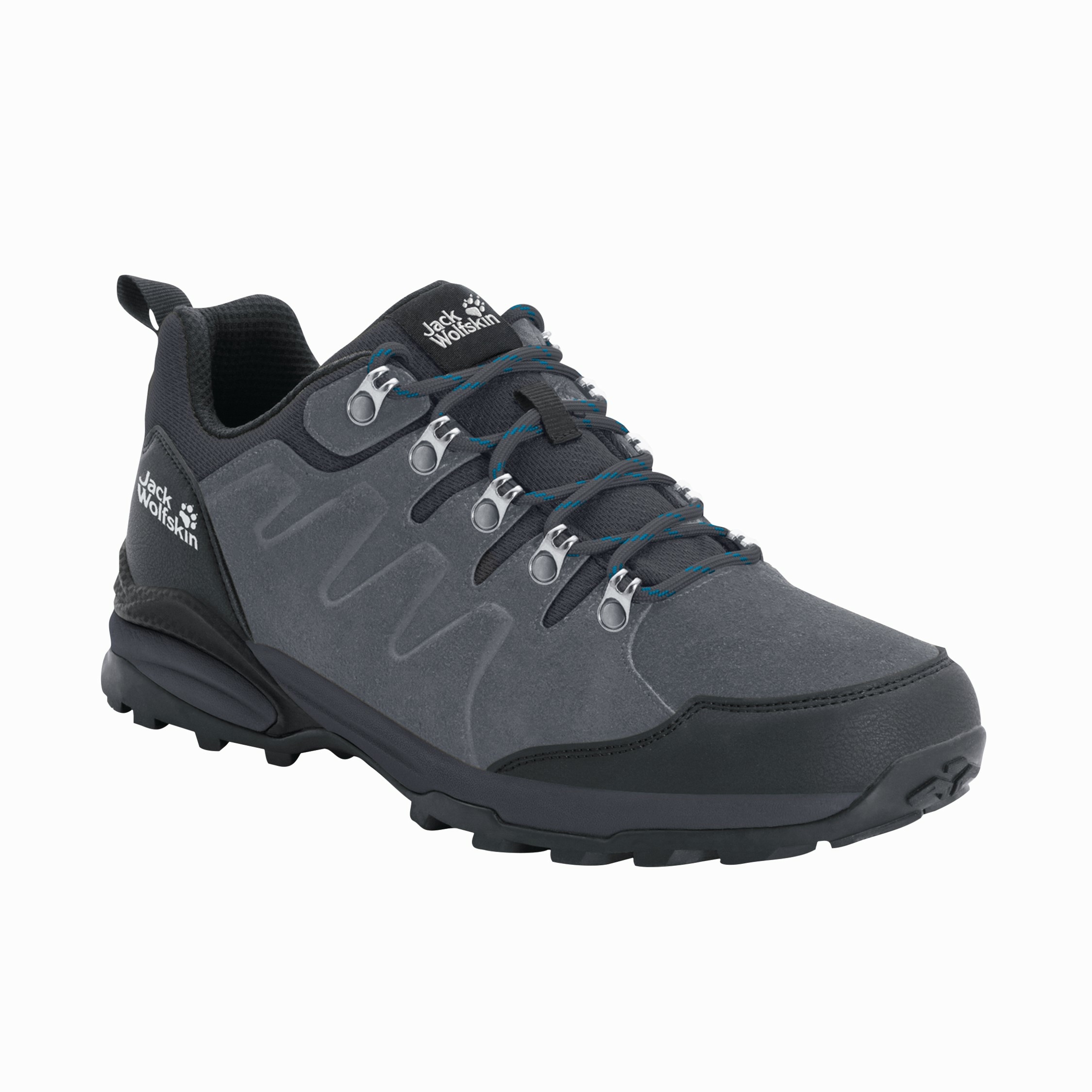 Buty męskie na wędrówki Jack Wolfskin REFUGIO TEXAPORE LOW M grey / black - 47