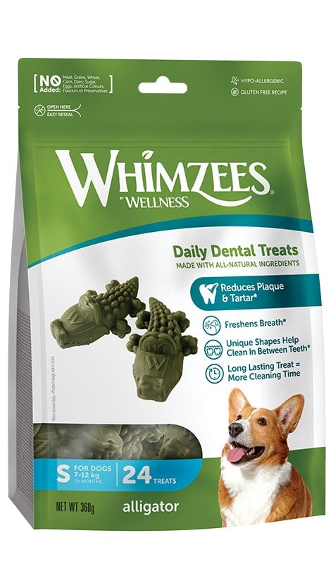 WHIMZEES Aligator gryzak dentystyczny S 24 szt