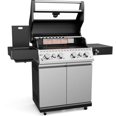 Grill gazowy KOLER Krone S1 Silver 21.6 kW 73 x 46 cm