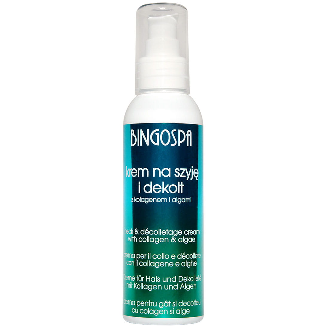 Bingospa krem na szyję i dekolt z kolagenem i algami, 135 g