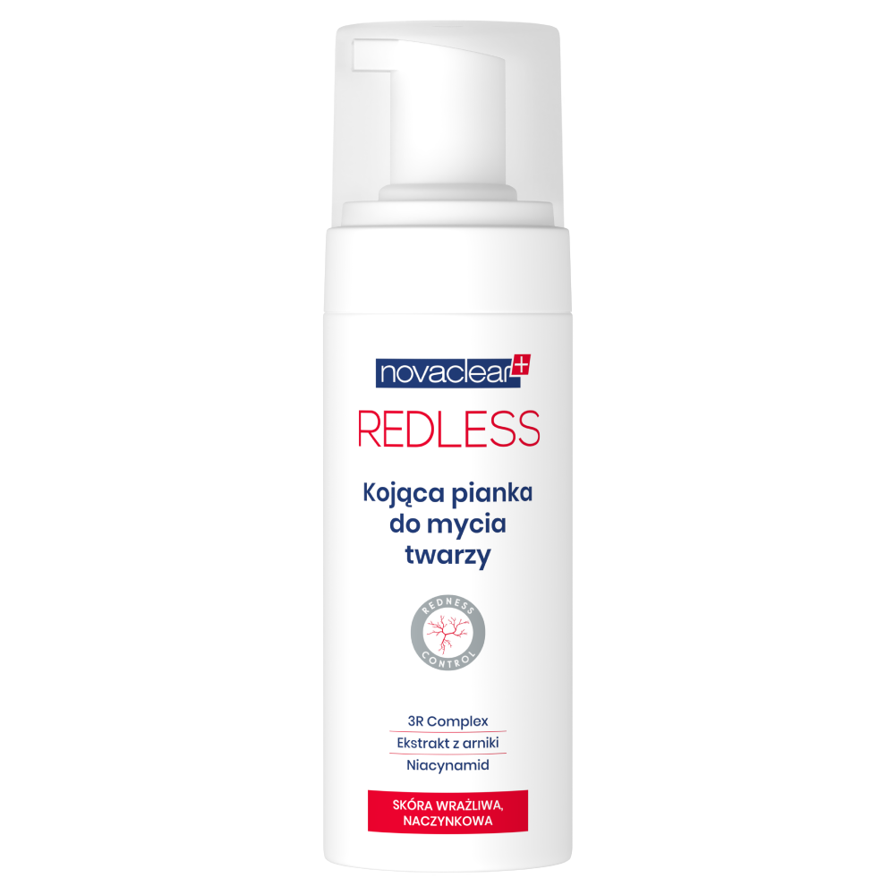 Novaclear Redless kojąca pianka do mycia twarzy, 100 ml