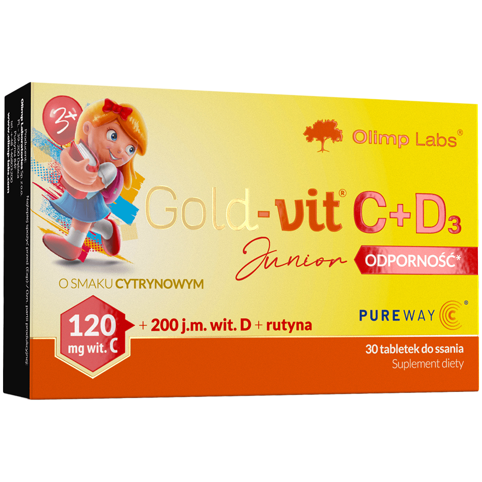 Gold-Vit C+D3 Junior suplement diety, 30 tabl./1 opak.