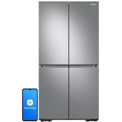 Lodówka SAMSUNG RF65A967ESR EO Side by Side No frost 182.5cm Podajnik wody Kostkarka Srebrna Triple Cooling