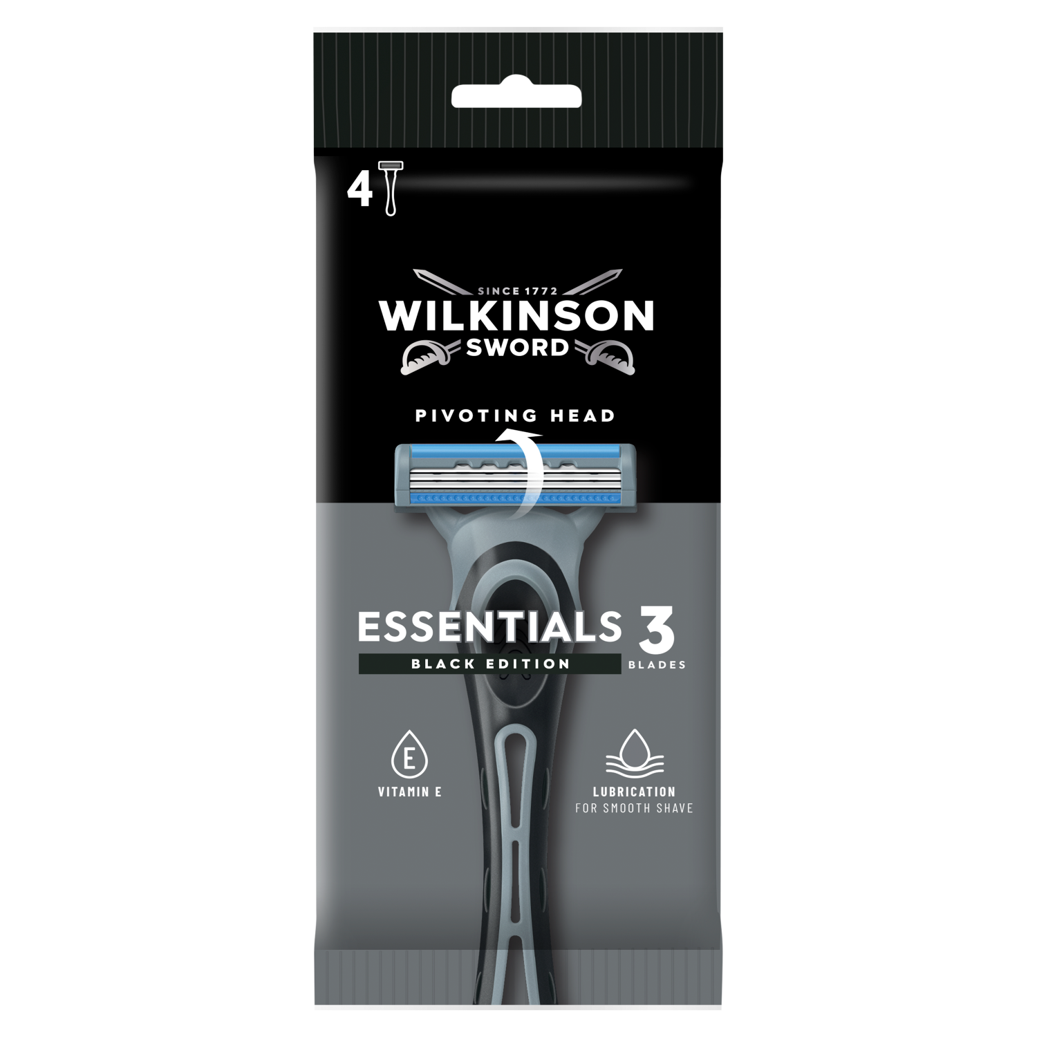 Wilkinson Sword Extra3 Activ jednorazowe maszynki do golenia, 4 szt./1 opak.