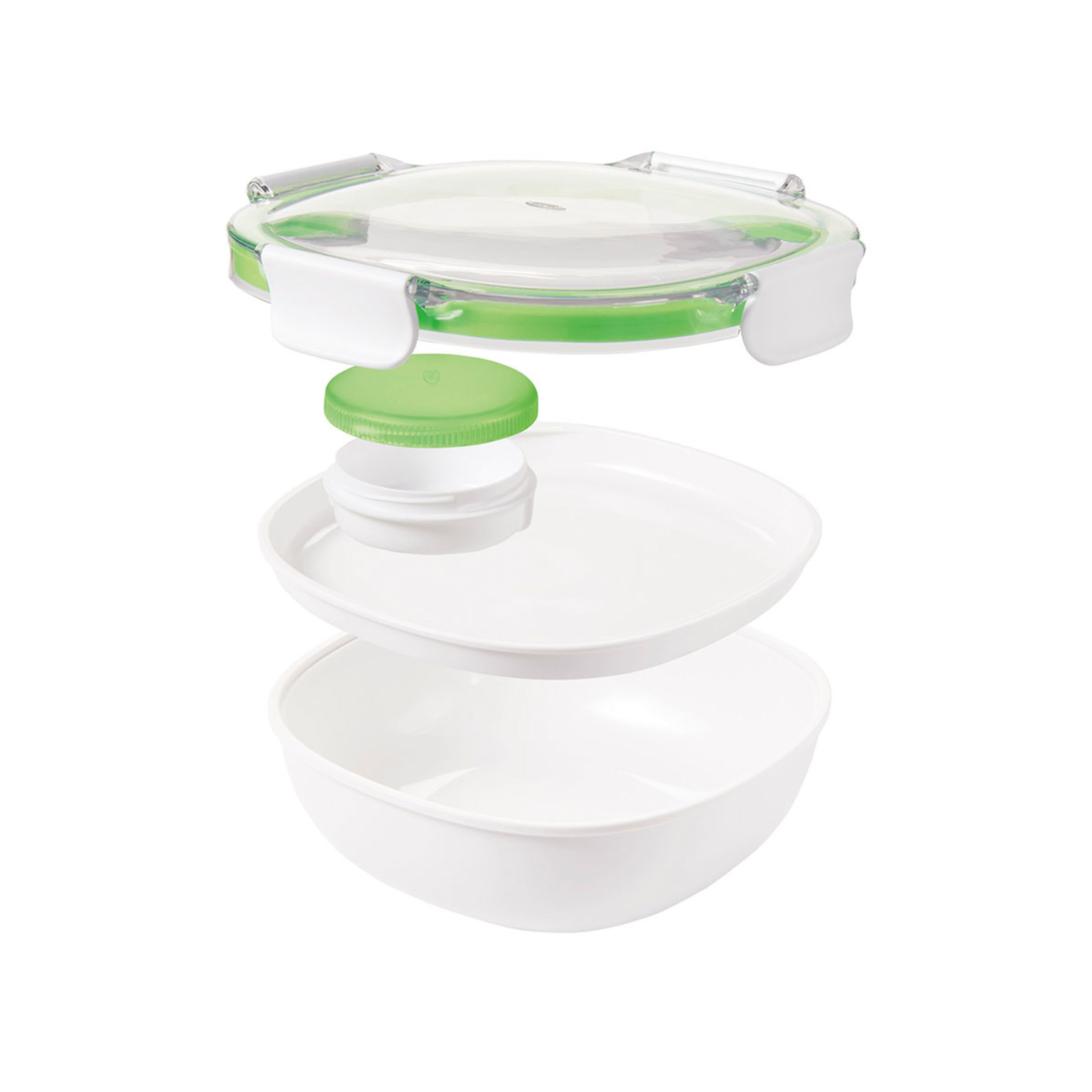 OXO - Lunchbox dwupoziomowy z pojemnikiem na sos On-The-Go 1,31L