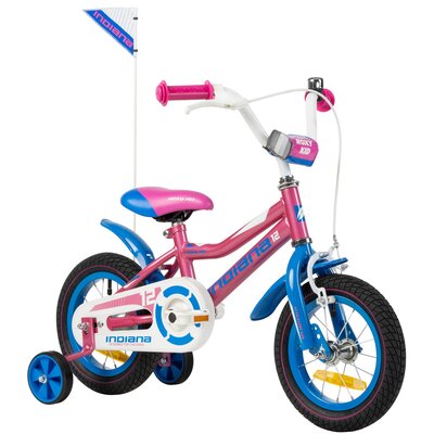 Rower dziecięcy INDIANA Roxy Kid 12 cali dla dziewczynki Różowy