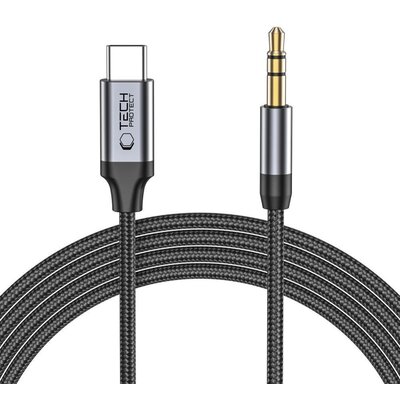 Kabel Jack 3.5 mm - USB-C TECH-PROTECT UltraBoost 1 m