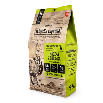Karma dla psa WIEJSKA ZAGRODA Kaczka z gruszką M 9 kg
