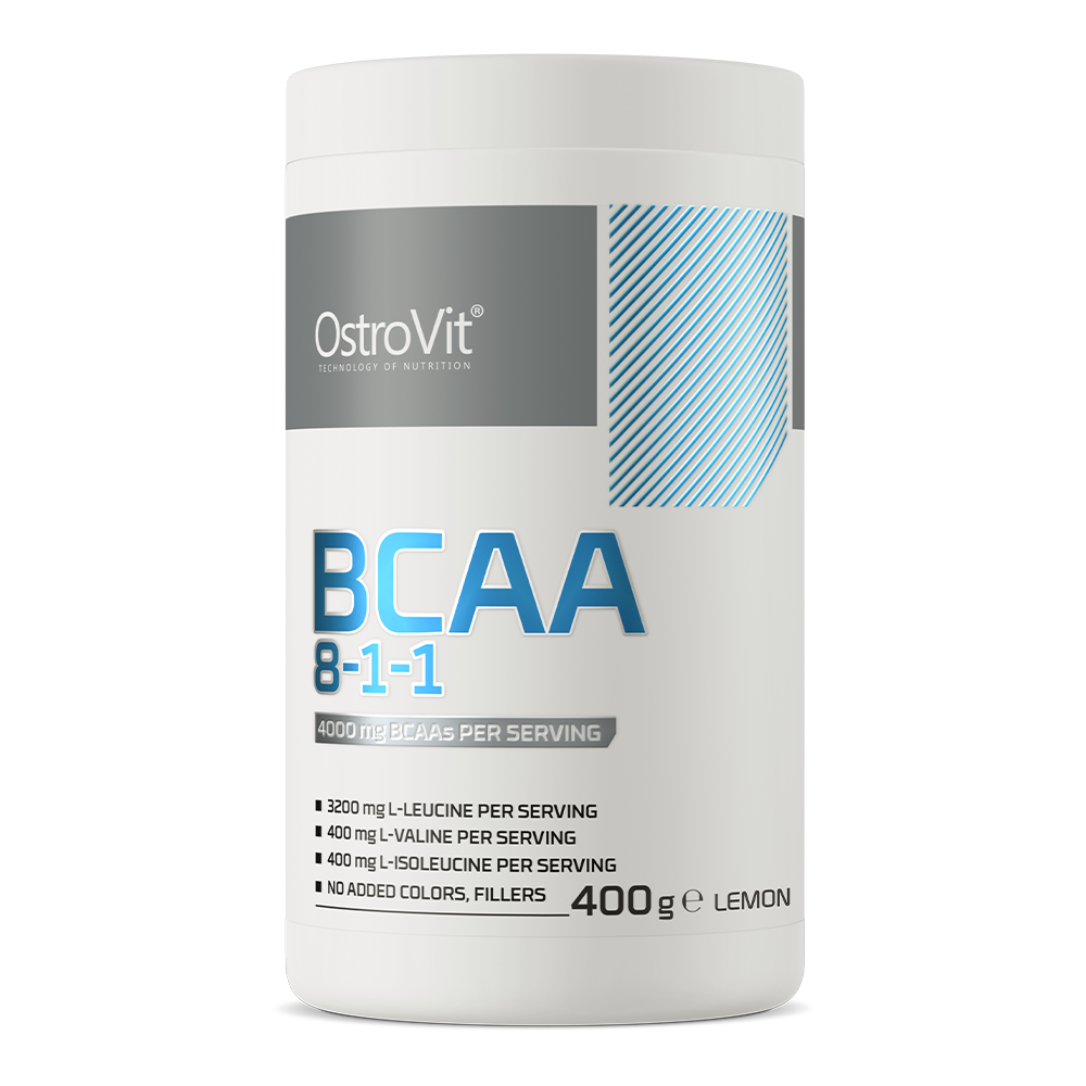 OstroVit BCAA 8-1-1 suplement diety o smaku cytrynowym, 400 g