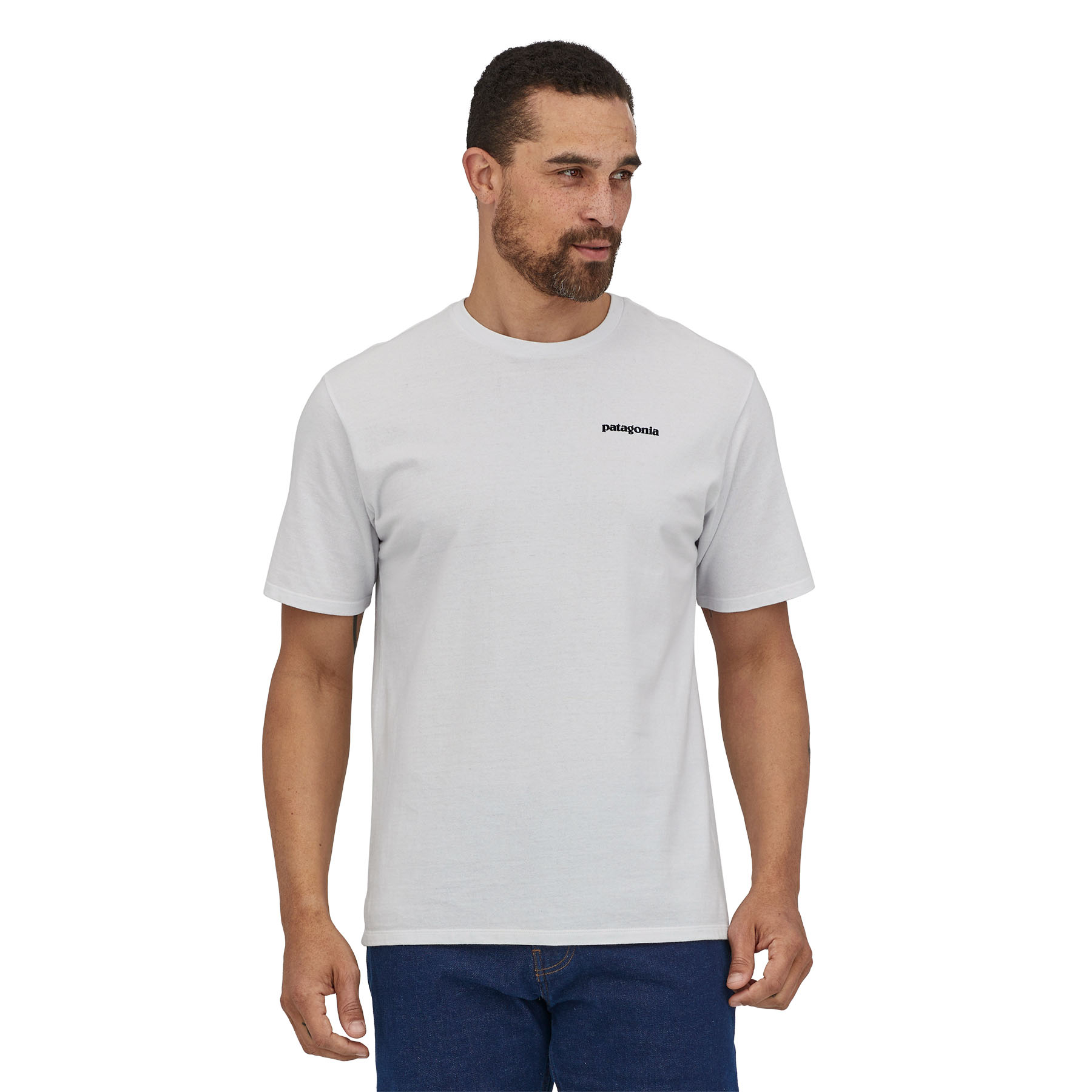 T-shirt męski Patagonia P-6 Logo Responsibili Tee white - XXL