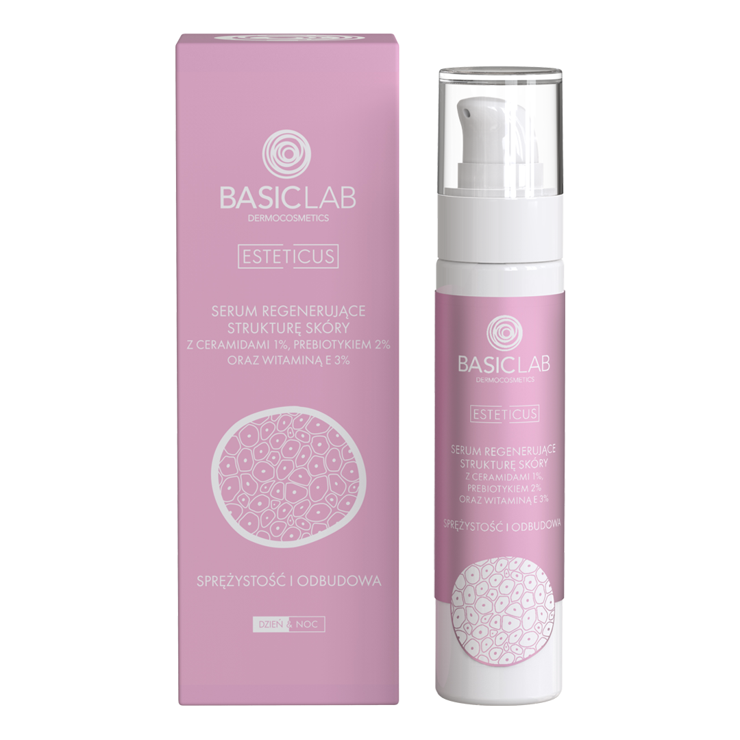 Basiclab Esteticus regenerujące serum z 1% ceramidami do twarzy, 50 ml