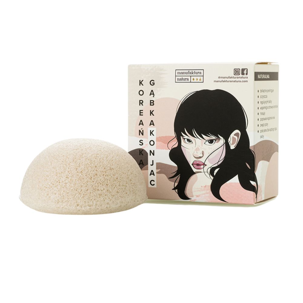 Manufaktura Natura gąbka konjac naturalna, 1 szt.