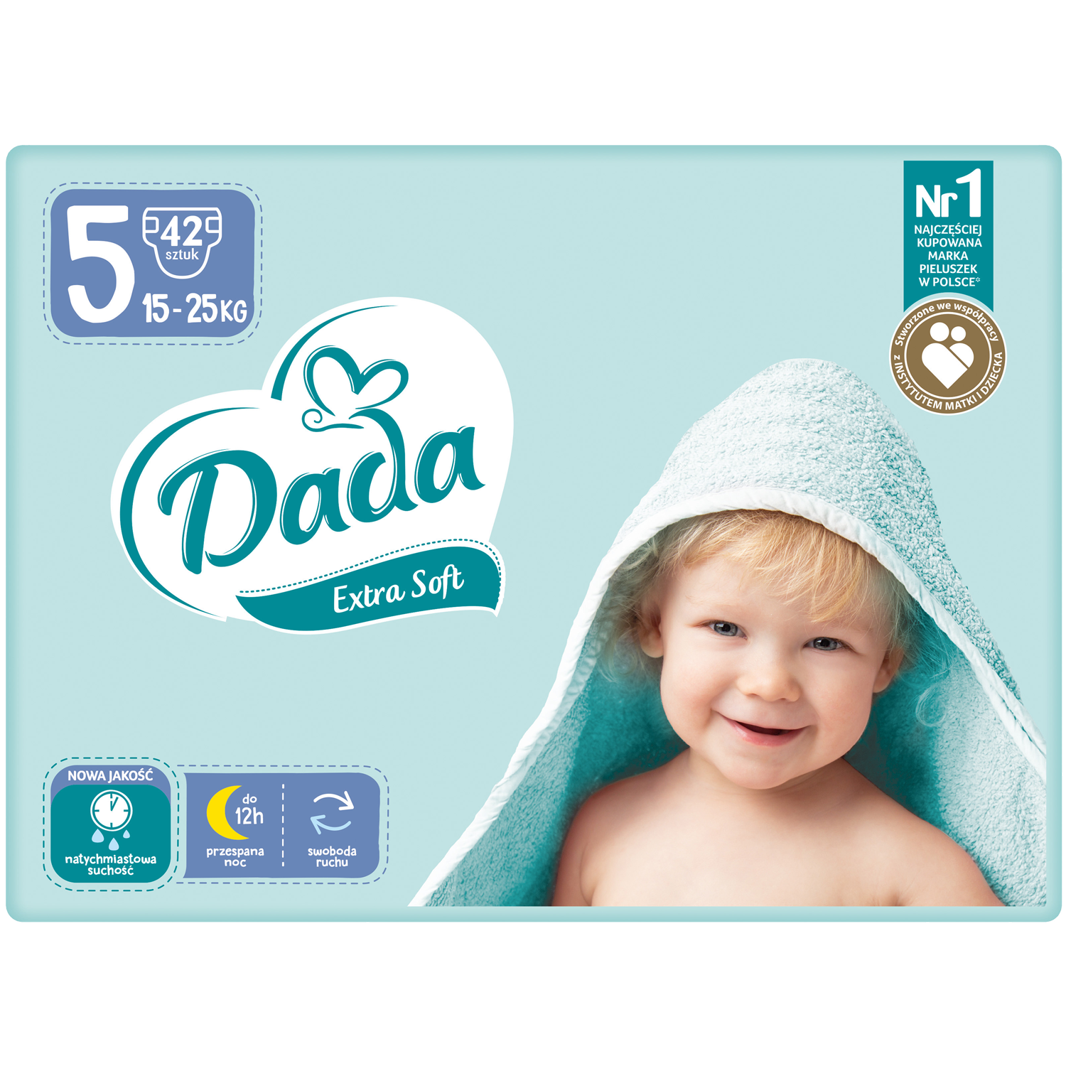 Dada Extra Soft Junior pieluchy dla dzieci rozm. 5 Junior, 42 szt./1 opak.
