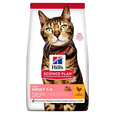 Karma dla kota HILL'S Science Plan Light Adult Kurczak 10 kg