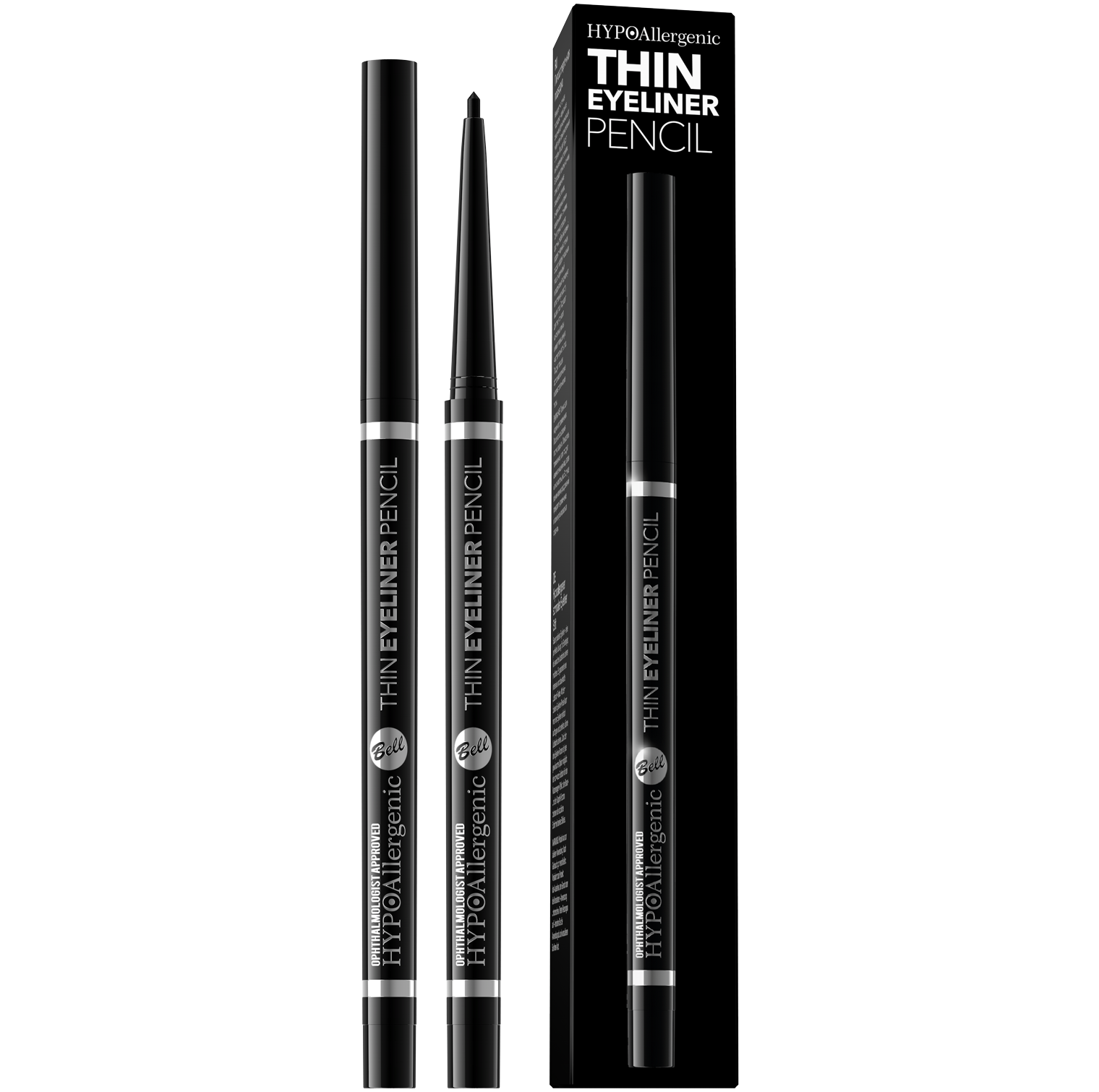Bell HYPOAllergenic Thin konturówka do oczu 01 black, 6 ml