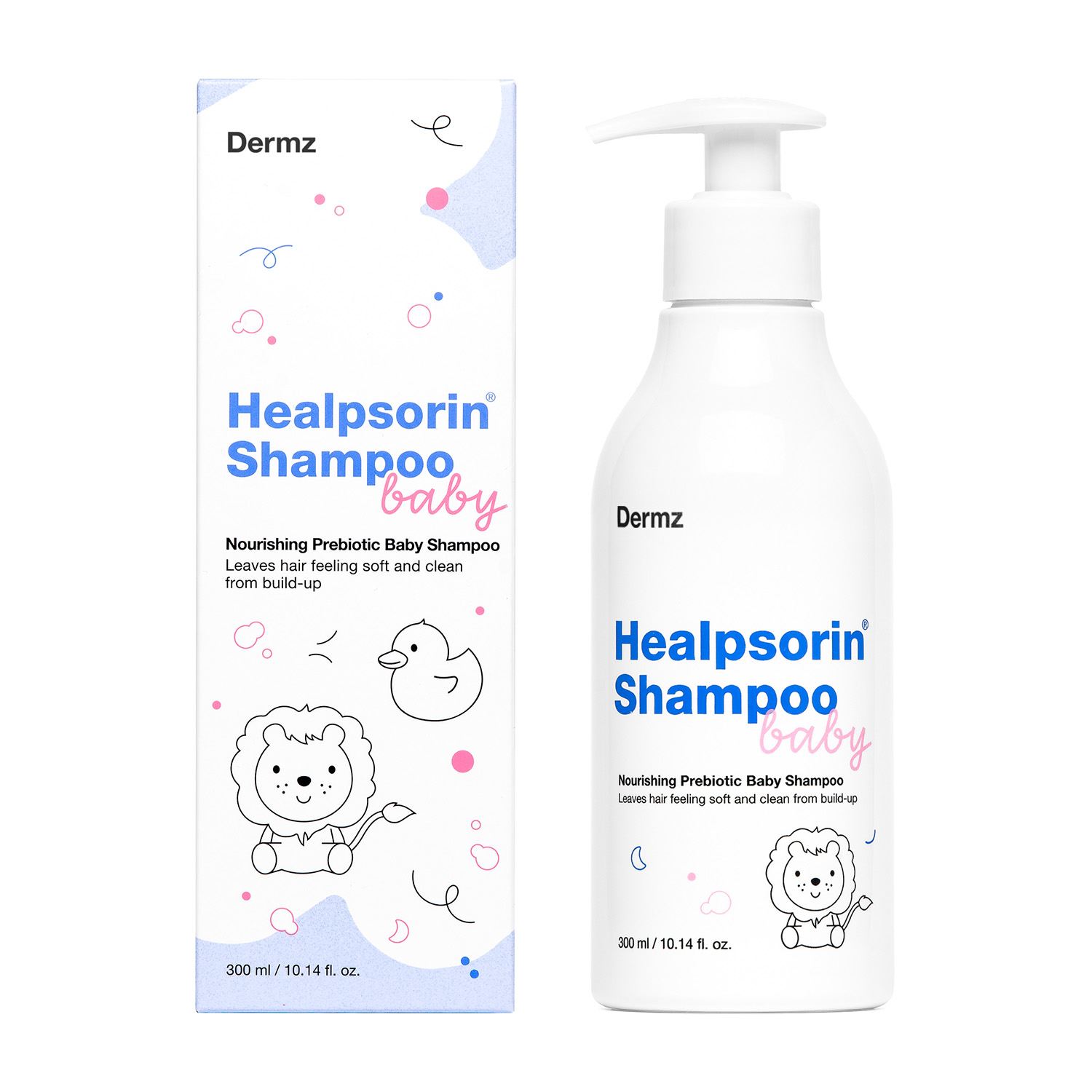 Dermz Healpsorin Baby Shampoo delikatny szampon do włosów dla dzieci, 300 ml