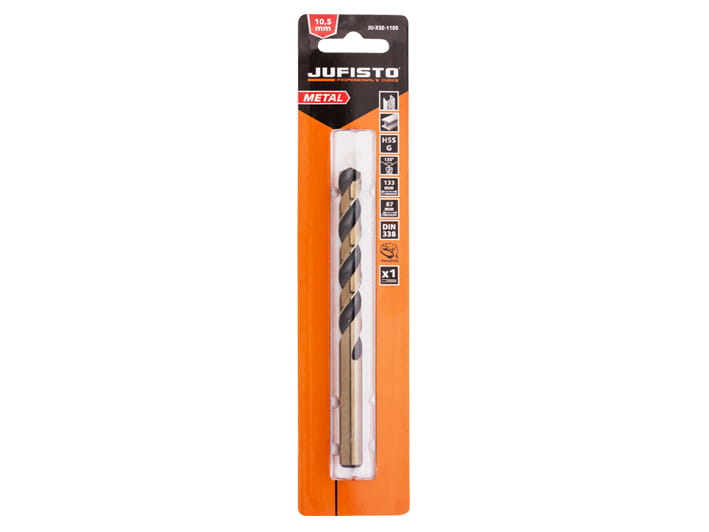 Wiertło do metalu HSS-G 10,5 x 133 mm (1 szt.) JUFISTO