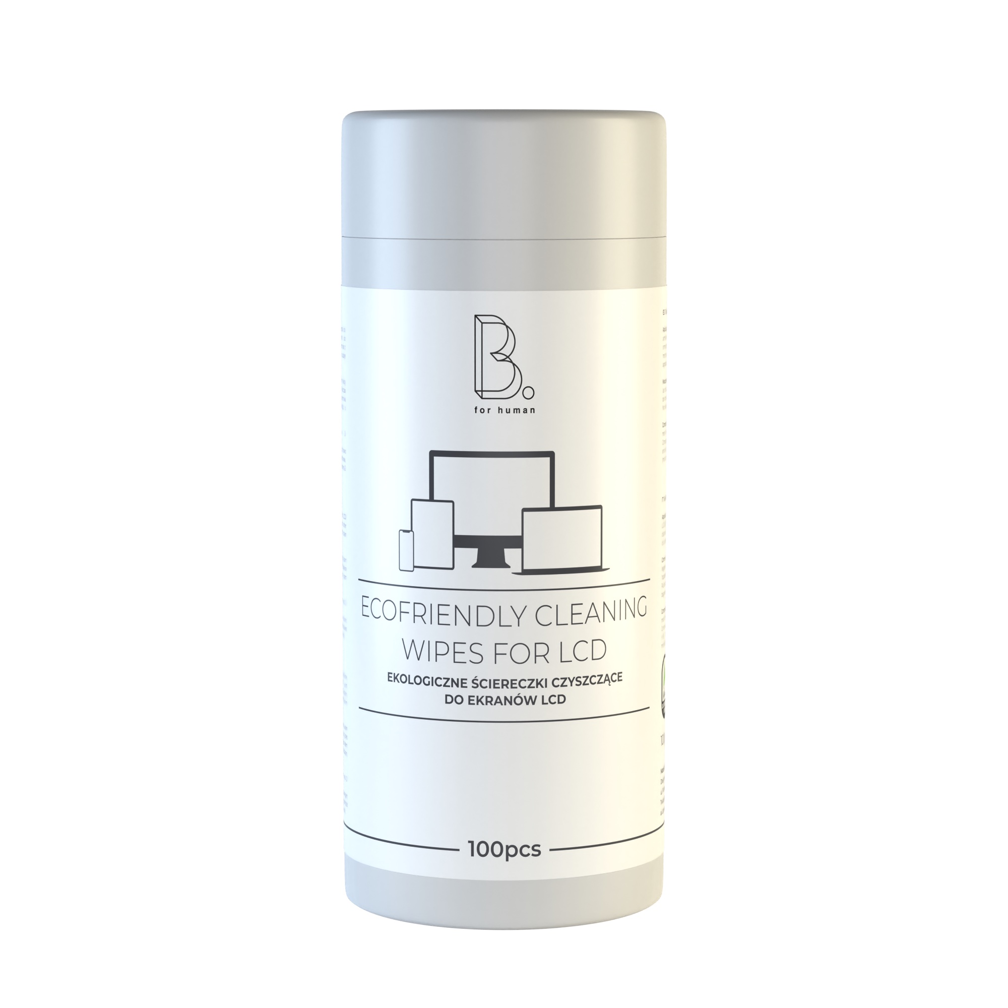 B.Clean eco wet wipes for screens 100 pcs tube - mokre chusteczki do ekranów