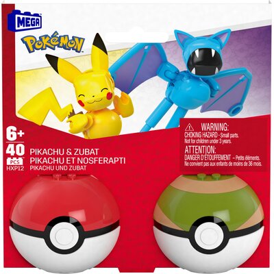 Klocki plastikowe MEGA Pokémon Pikachu i Zubat HXP12