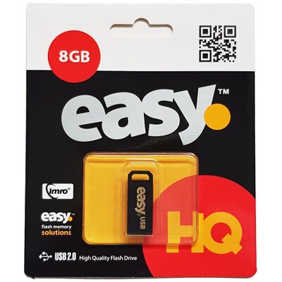 Pendrive IMRO Easy 8GB, USB 2.0, Odczyt 20 Mb/s, Zapis 10 Mb/s Czarny