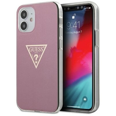 Etui GUESS Metallic Collection do Apple iPhone 12 mini Różowy