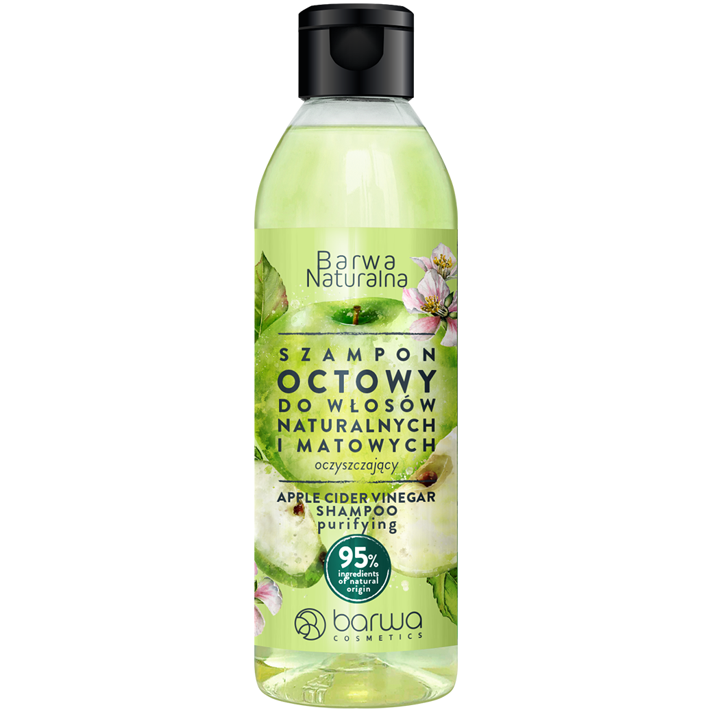 Barwa Naturalna szampon octowy do włosów naturalnych i matowych, 300 ml