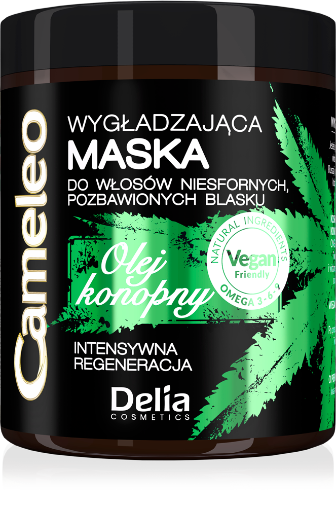 Delia Cameleo Green Hair Care wygładzająca maska z olejem konopnym, 200 ml